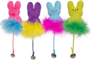 bunny cat toys with bells